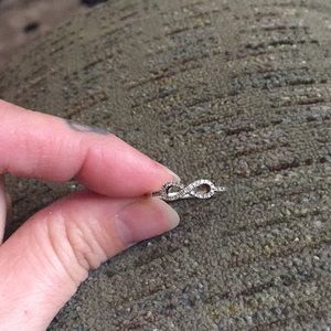 Sterling silver infinity ring